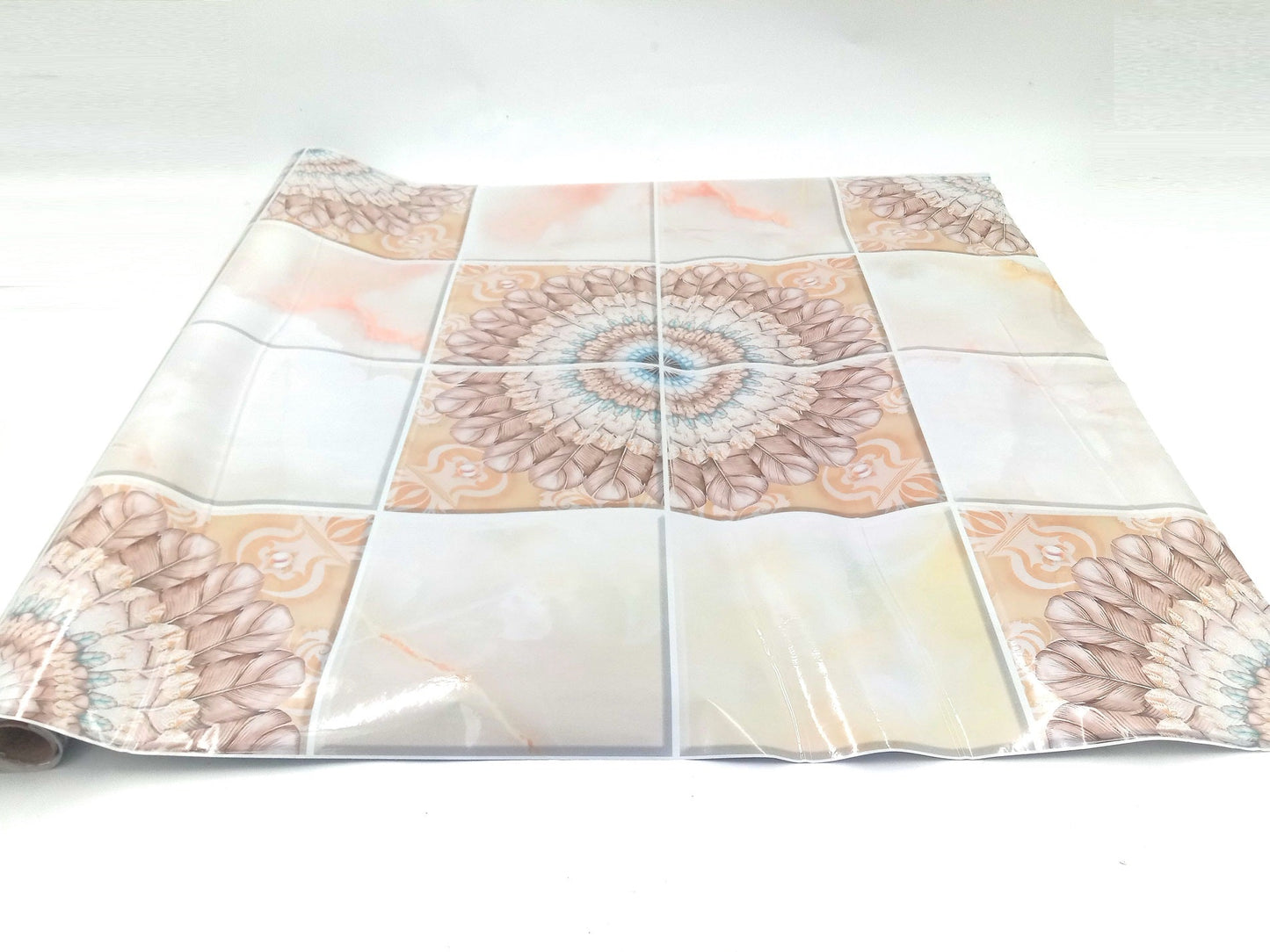60cm x 200cm Roll - Random Design Tile Stickers Pattern Oil Proof Kitchen Wall Sticker Wallpaper Bathroom Home Waterproof Self Adhesive Wallpaper Wall Sticker Tile Sticker