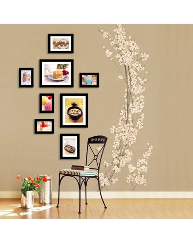 Set of 8 - Picture Frames - Black