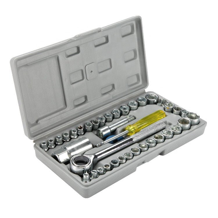 40 Pieces Combination Socket Wrench Set
