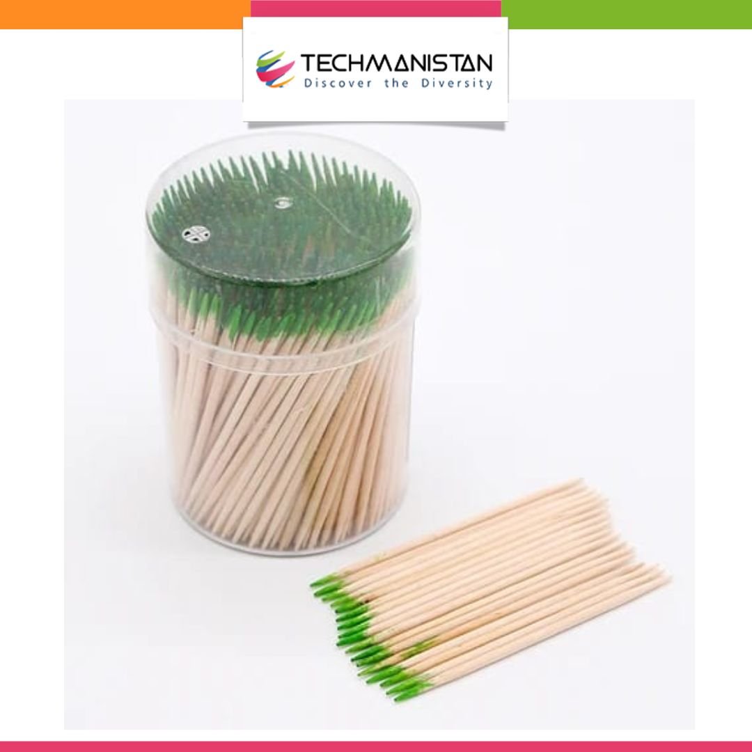 400pcs Mint Toothpicks with Storage Box