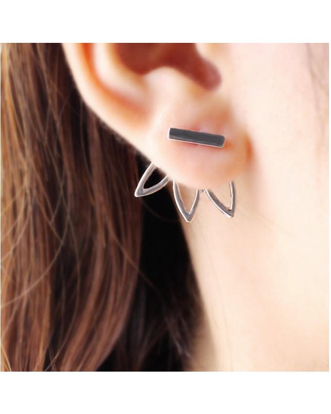Leaves Shaped Stud Earrings