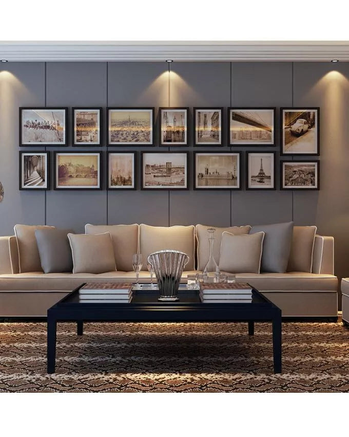 Set of 14 - Photo Frames Collage Wall Hanging Wall Decor Set