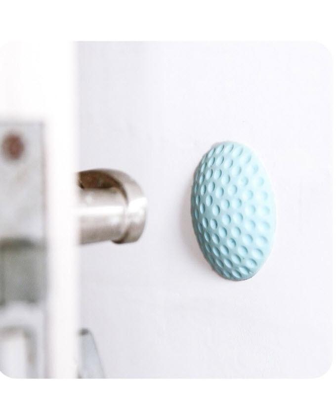 Pack of 2 - Self Adhesive Rubber Door Buffer Wall Protectors