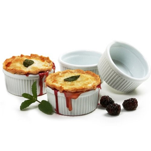 Pack of 6 Porcelain Baking Ramekins