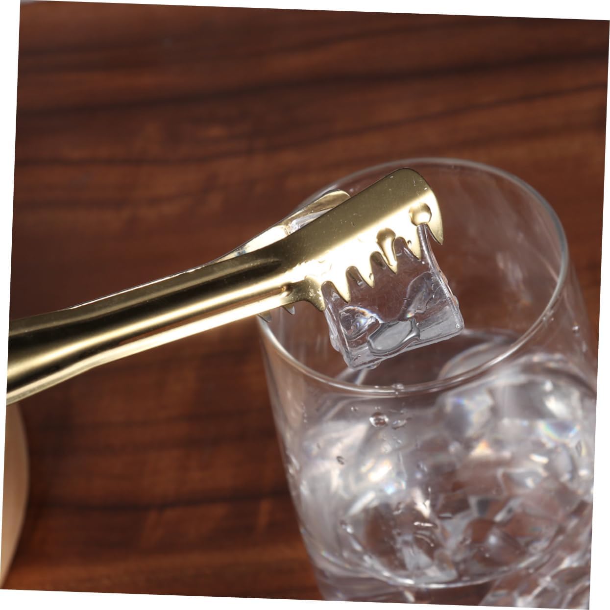 Stainless Steel Mini Serving Golden Tong