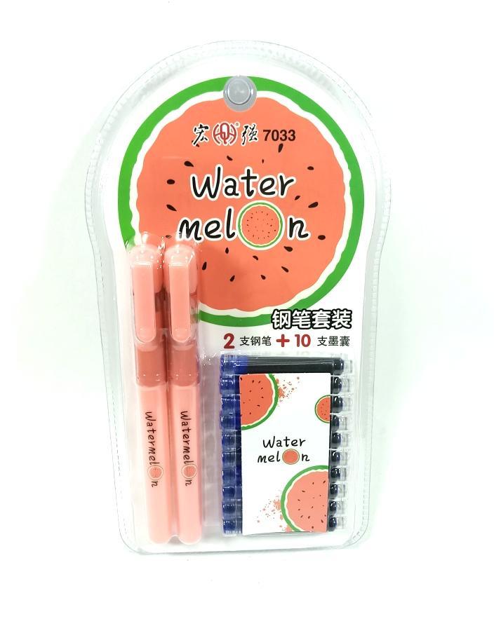 Water Melon Themed Pen Pack for Kids, Journaling Pen