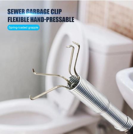 Flexible Grabber Pickup Tool, Drain Clog Remover