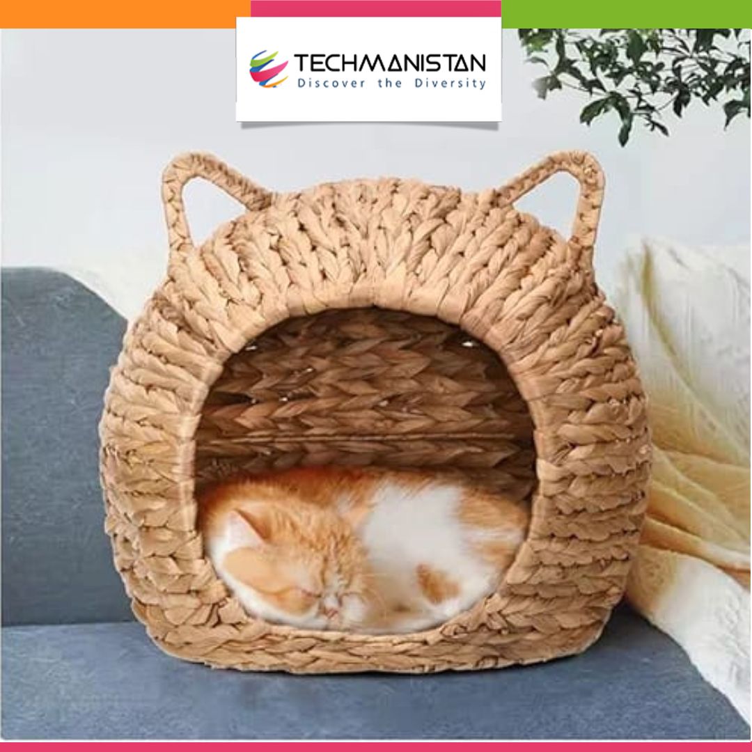 Handwoven Cat Hanging Hammock Bed