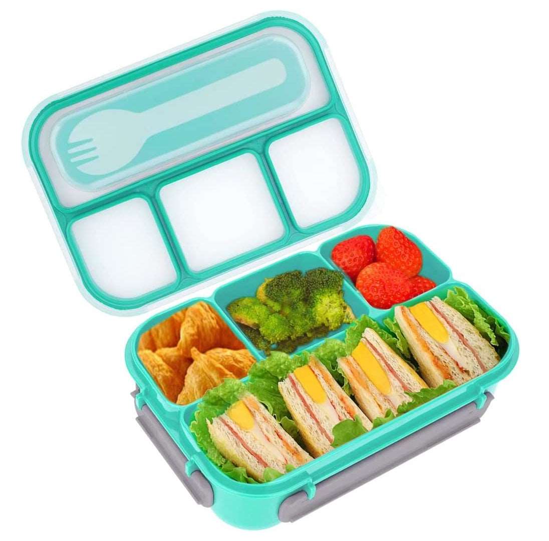 Kids Bento Lunch Box with Fork – Leakproof & Safe