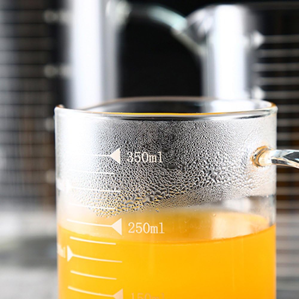 Measuring Glass Jug with Handle & Wooden Lid