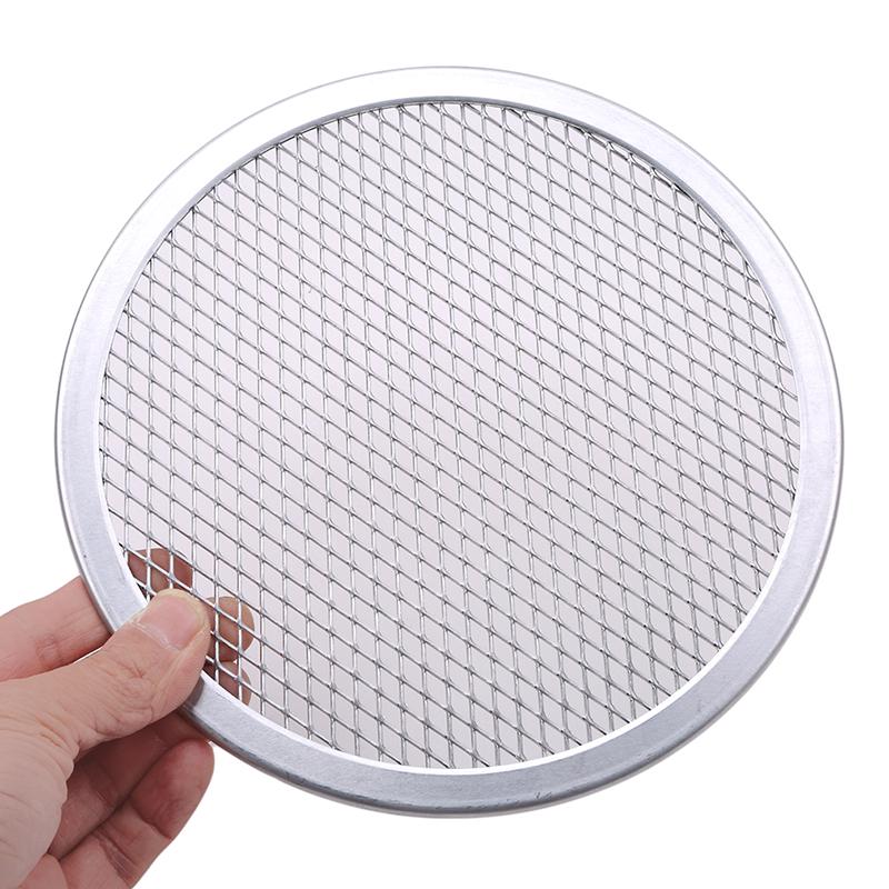 Non-Stick Mesh Pizza Screen Plate, Mesh Pizza Screen Baking Tray, Stainless Steel Pizza Mesh Plate