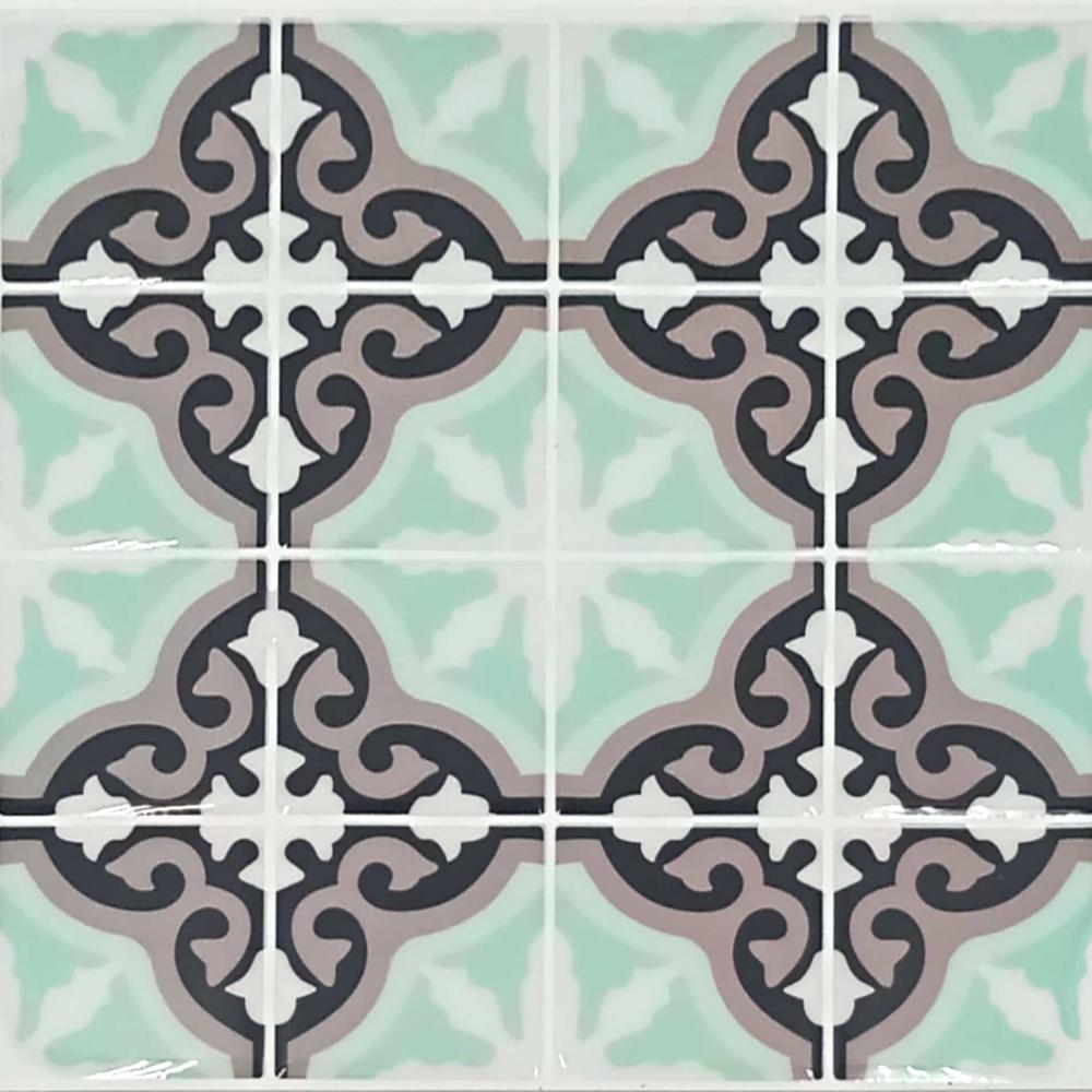 Pack of 6 - Waterproof and Heat Resistant Tiles Stickers for Bathroom & Kitchen - 10x10 inches