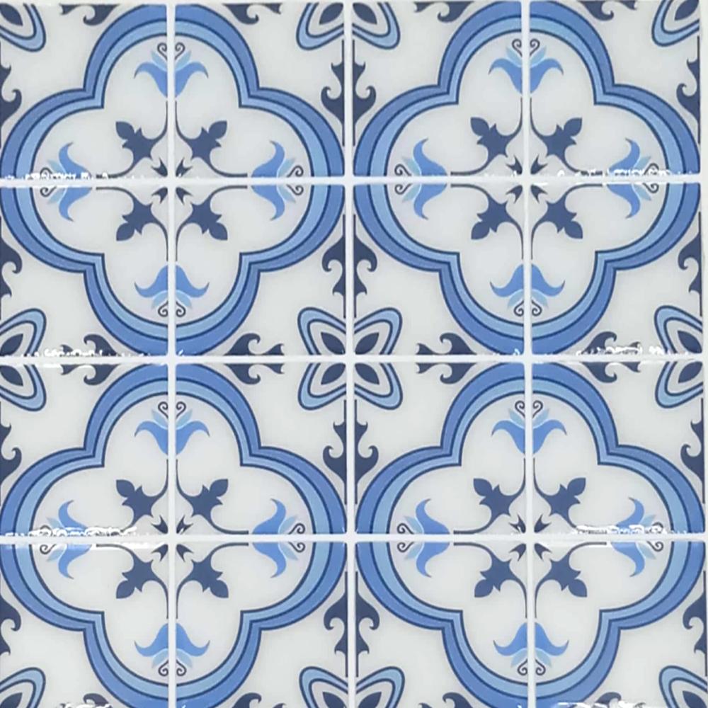 Pack of 6 - Waterproof and Heat Resistant Tiles Stickers for Bathroom & Kitchen - 10x10 inches