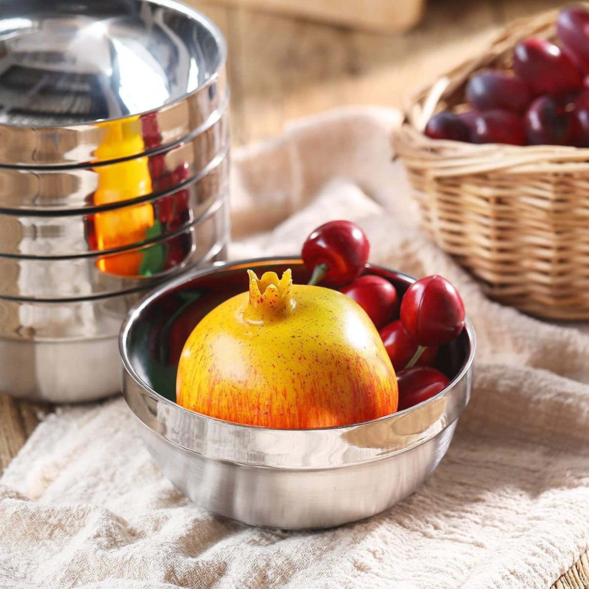 Set of 10 - Double Layer Heat Insulated Bowl