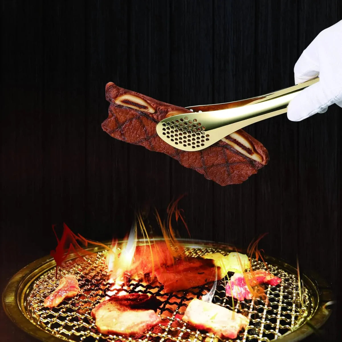 Stainless Steel Frying Golden Oil Straining Golden Tong