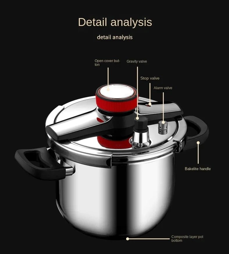 Pressure Cooker New Design – 304 Stainless Steel | 4L to 12L | Buy in Pakistan