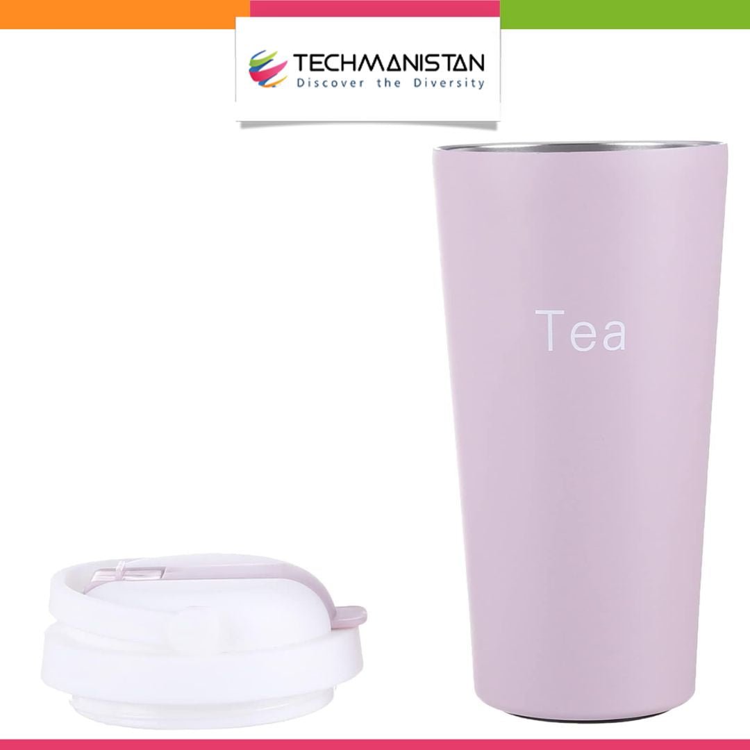 Stainless Steel Tumbler with Straw and Lids