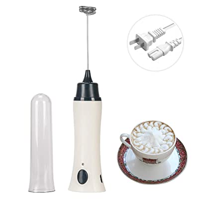 Techmanistan Rechargeable Milk Foamer, Electric Rechargeable Foamer Coffee Beater & Egg Beater, Milk Frother Fryer