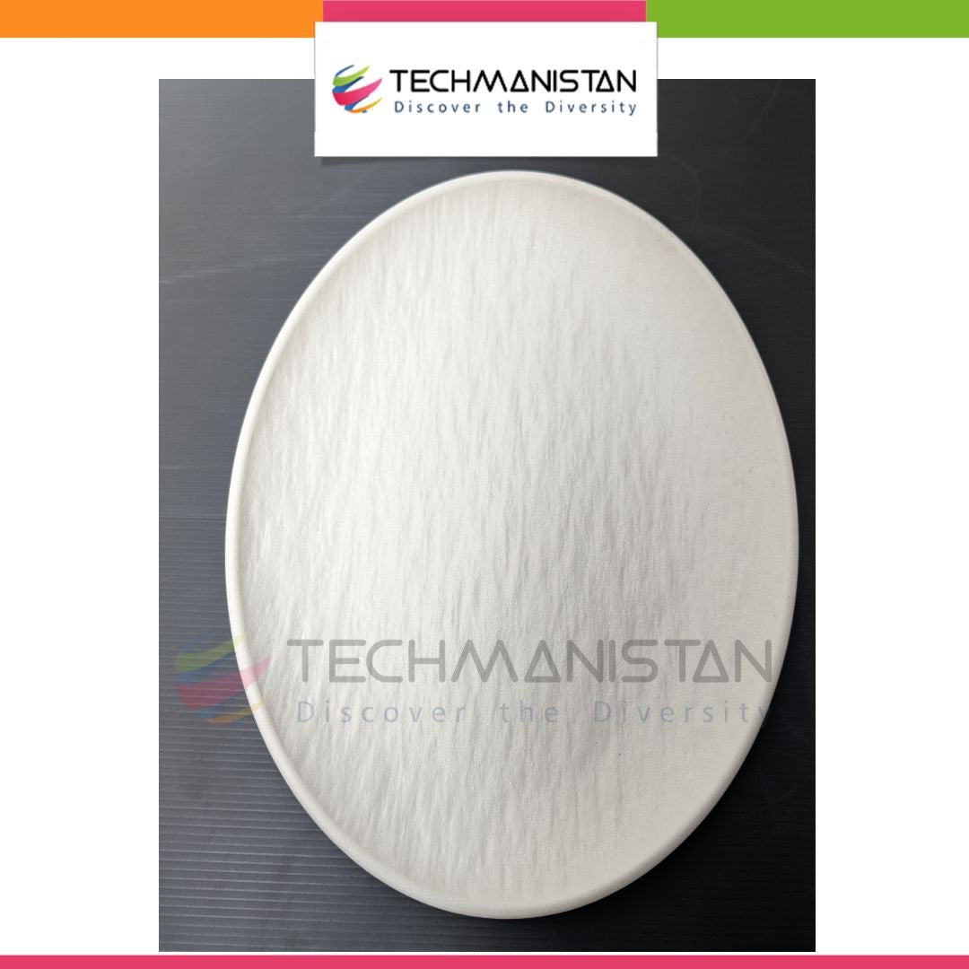 Textured Stoneware Oval Serving Plate