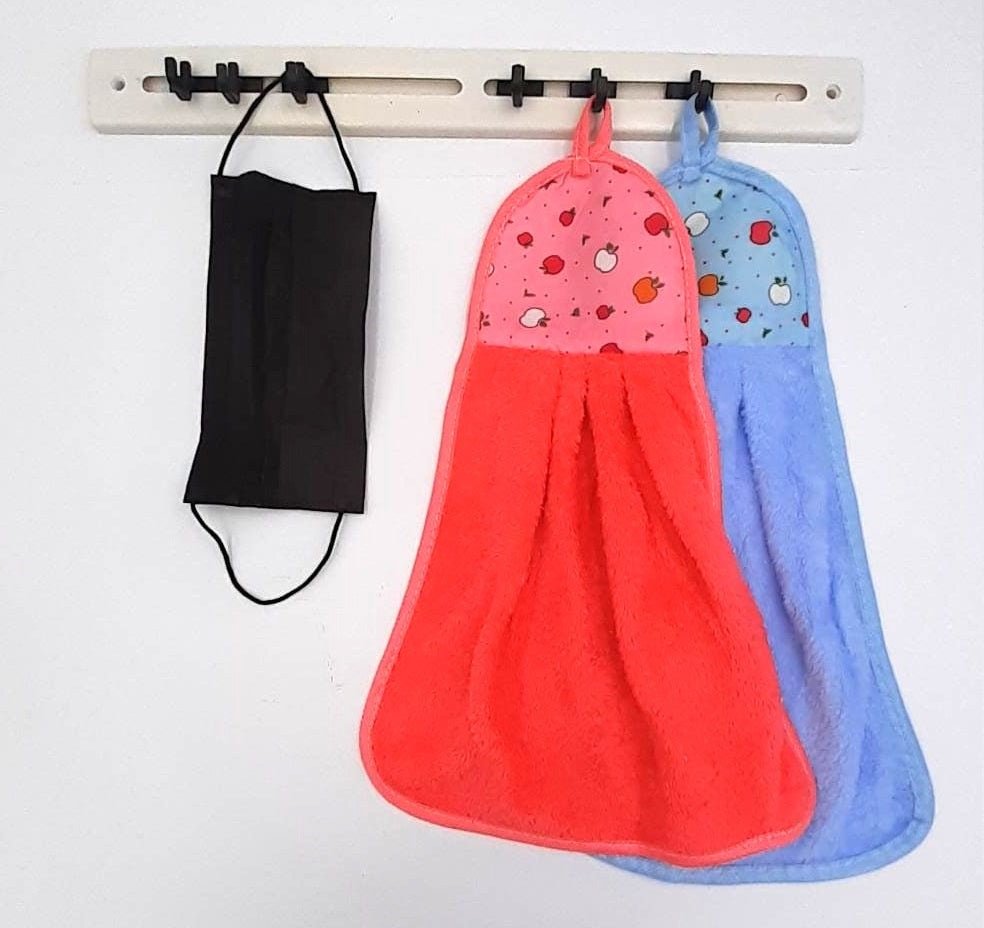 Wall Mounted 6 Hooks Coat Robe Hat Hanger