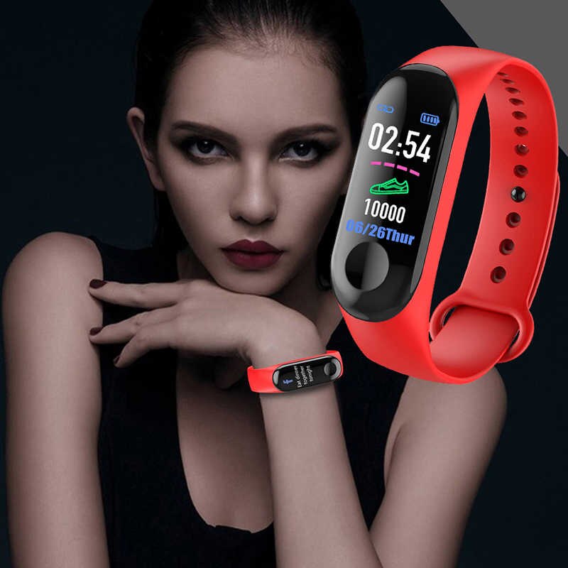 Smart Watch Bracelet Band Sports Fitness Stepping Distance Heart Rate Monitoring Wristband For Men & Women