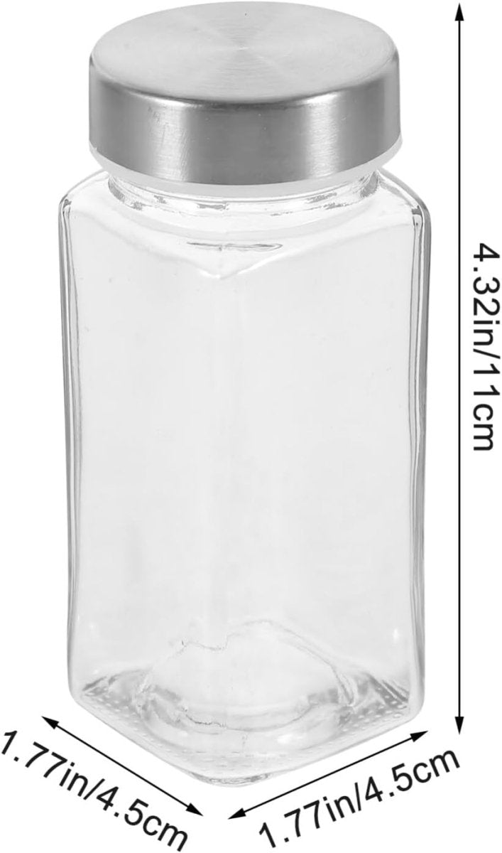 120ml Salt & Pepper Glass Spices Jars