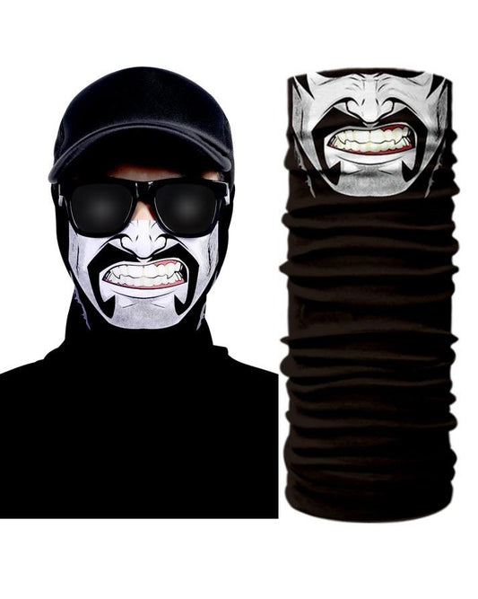Mustache Design Tube Shaped Face Mask Bandana, Bandana for Girls, Bandana for Men Head, Bandana for Boys