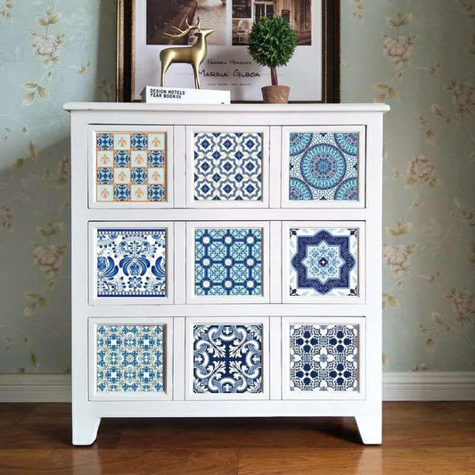 Pack of 12 - Geometrical Talavera Tiles Stickers