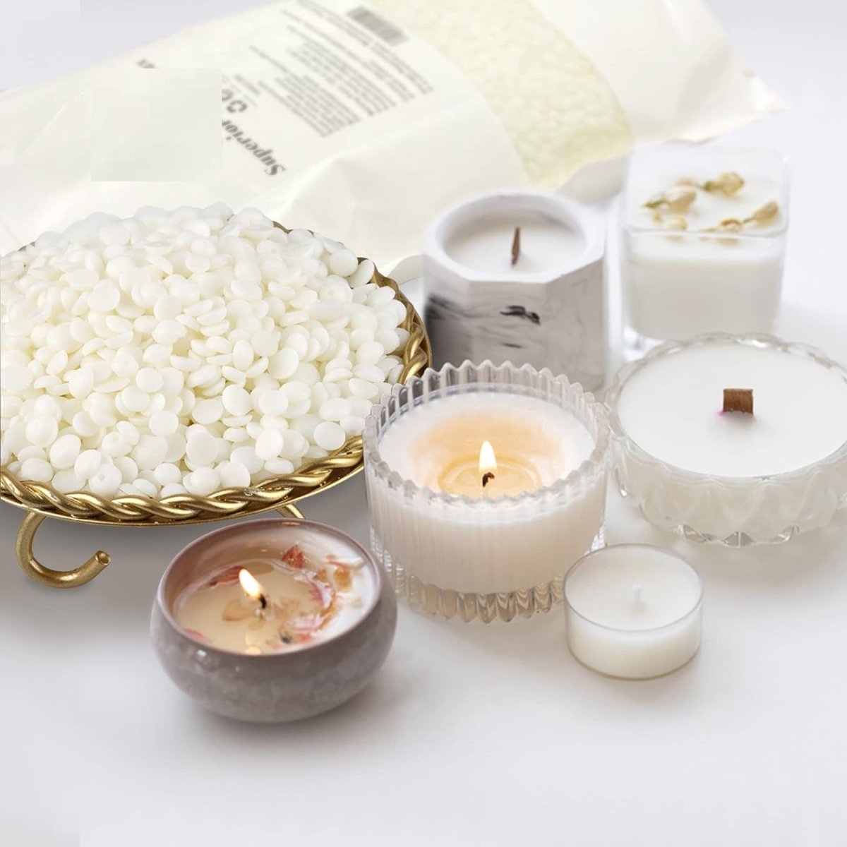 1KG Soy Wax Beans for Candle Making