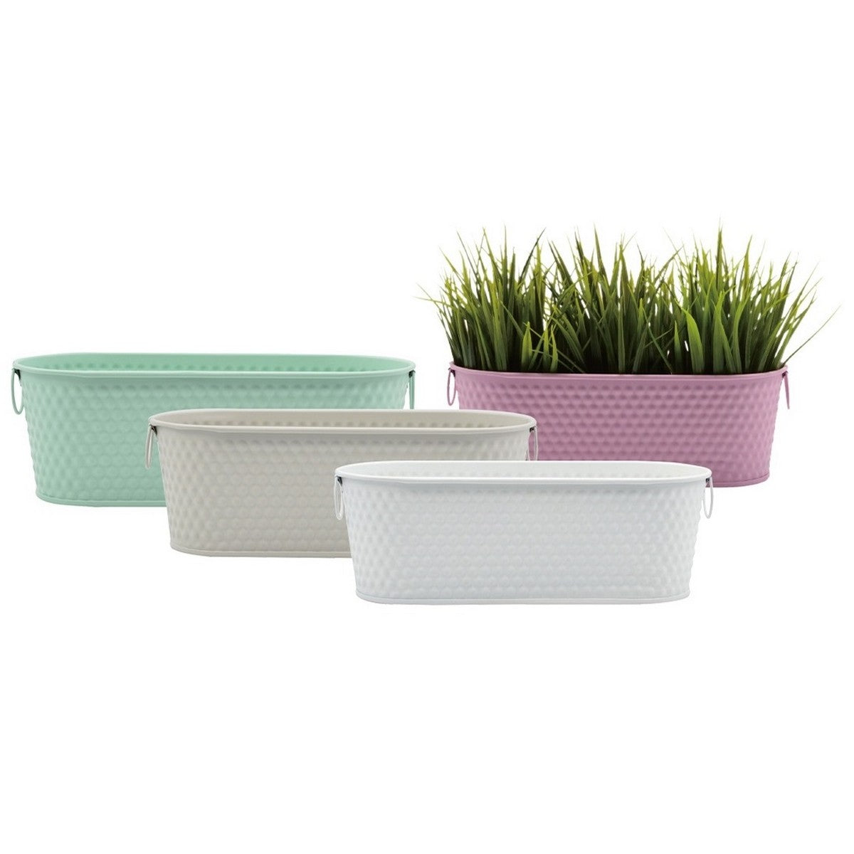 Oval Metal Bucket Planter – Hanging Garden Pot