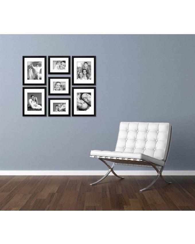 Set of 7 - Photo Frames Collage Wall Hanging Wall Decor Set - Craig Style