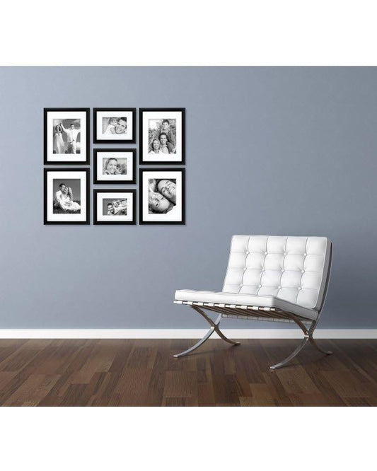 Set of 7 - Photo Frames Collage Wall Hanging Wall Decor Set - Craig Style