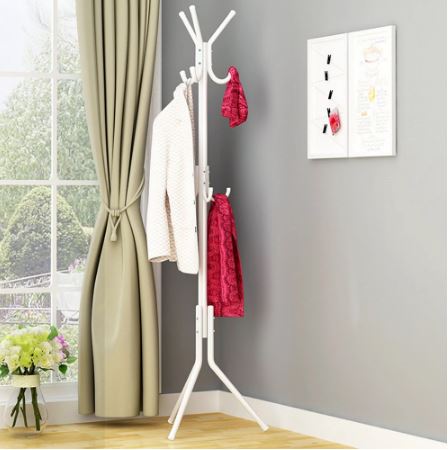 3 Tier 9 Hooks Coat & Hat Rack Hanging Stand
