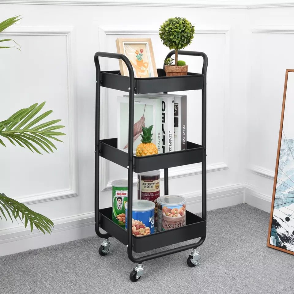 3-Tier Wheeled Kitchen Cart Trolley
