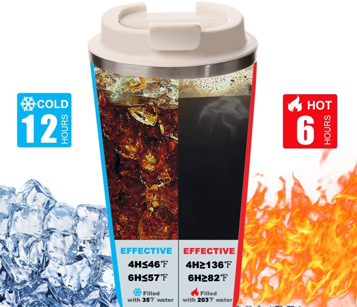 380ml Vacuum Insulated Coffee Tumbler Travel Mug