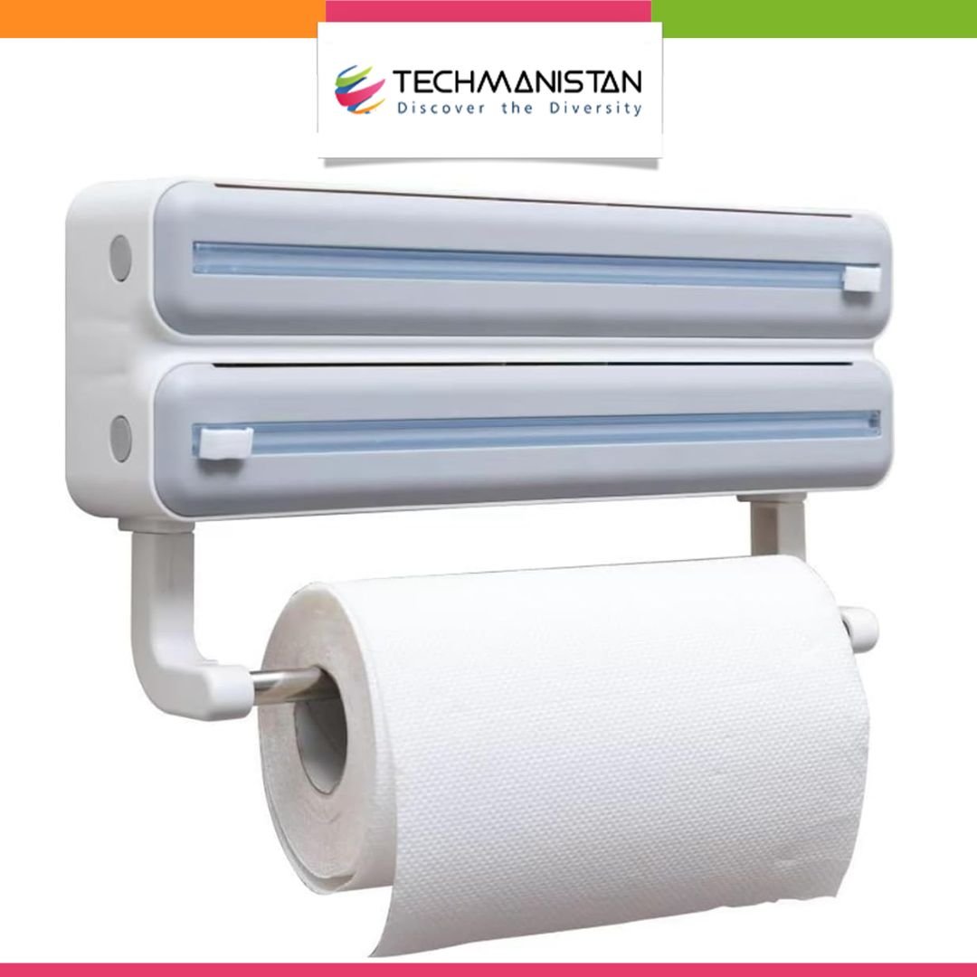 3in1 Wall Mount Kitchen Triple Layer Dispenser