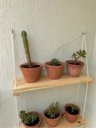 3Tier Hanging Planter Stand Pot Stand for Patio Living Room Balcony Garden Decor Plant Container Set