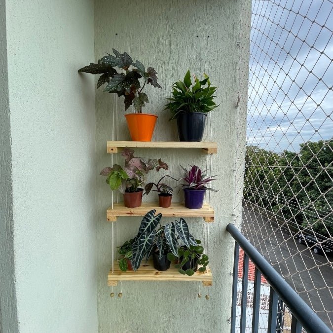 3Tier Hanging Planter Stand Pot Stand for Patio Living Room Balcony Garden Decor Plant Container Set