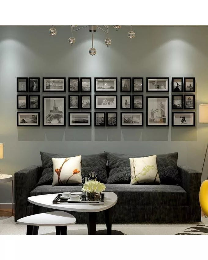 Set of 28 - Photo Frames Collage Wall Hanging Wall Decor Set