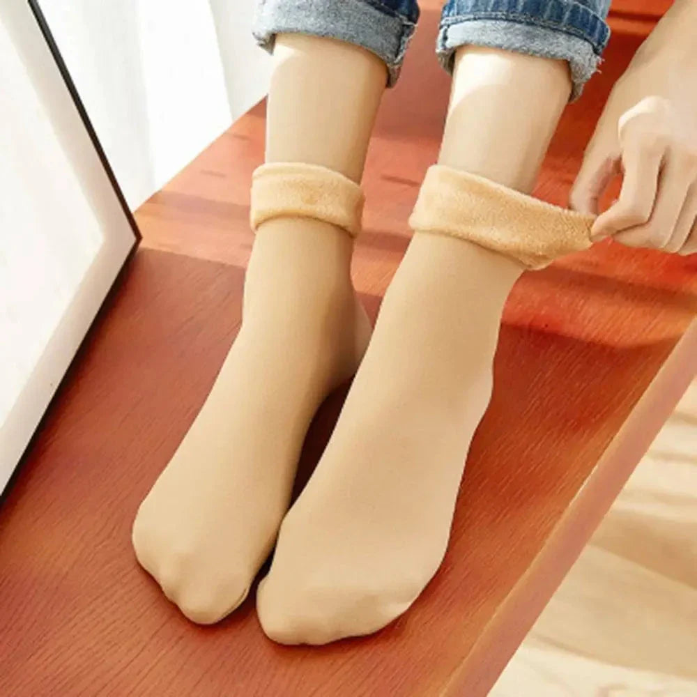 Pack of 3 - Women Wool Fuzzy Thermal Warm Winter Velvet Socks