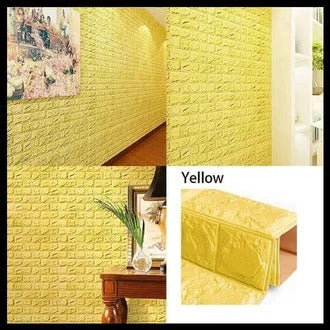 Pack of 4 - 3D Brick Wall Stickers
