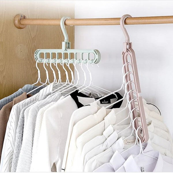 9-in-1 Space Saving Clothes Hanger - Multi-Layer Wardrobe Organizer