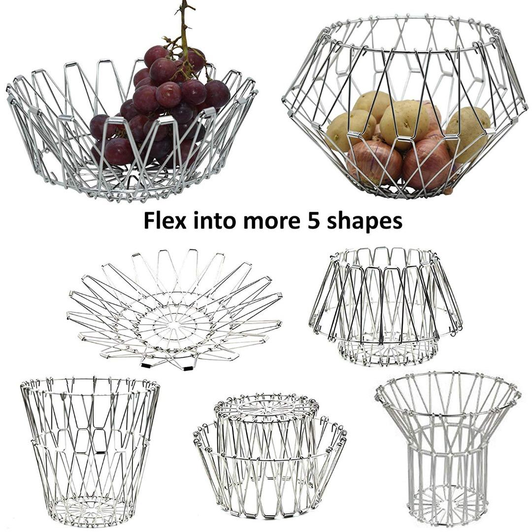 Multipurpose Magical Folding Wire Basket