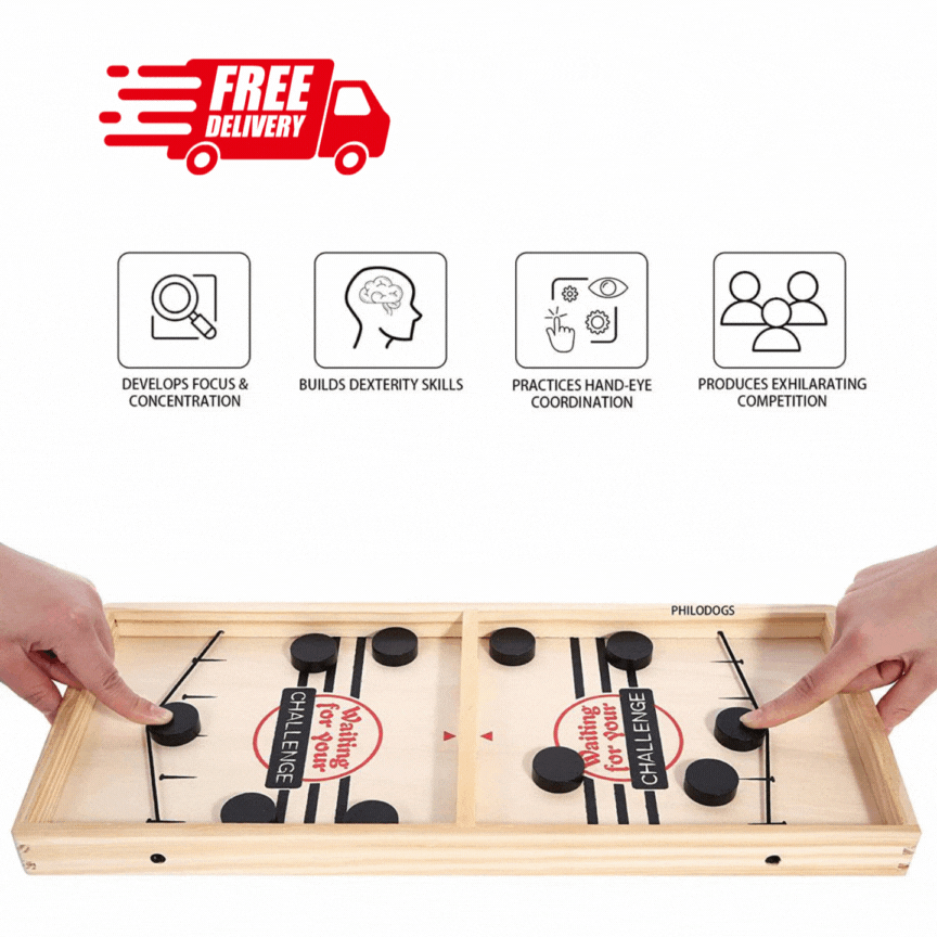Children's Bump Ejection Hockey Board Game