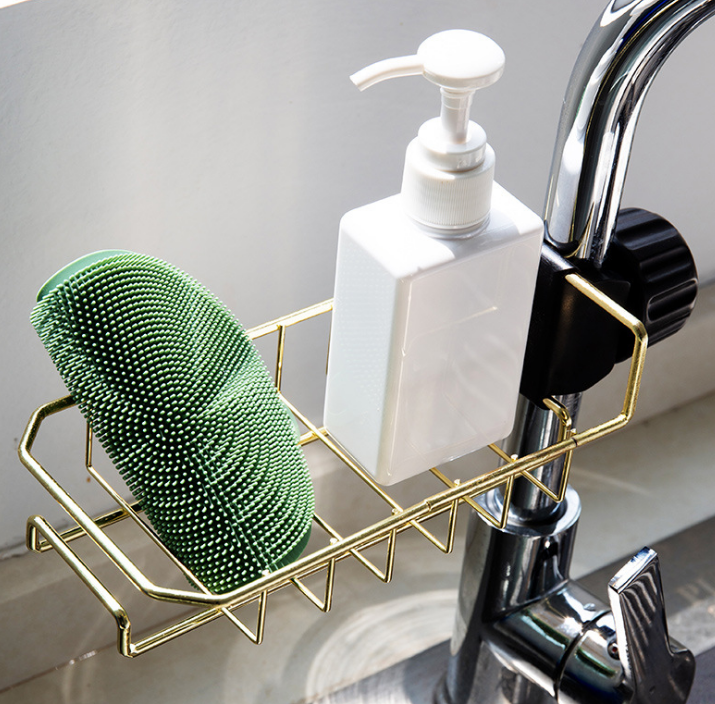 Sink Faucet Sponge Holder Sink Caddy Organizer