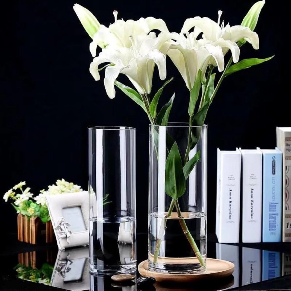 Acrylic Clear Cylinder Flower Vase