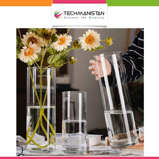 Acrylic Clear Cylinder Flower Vase