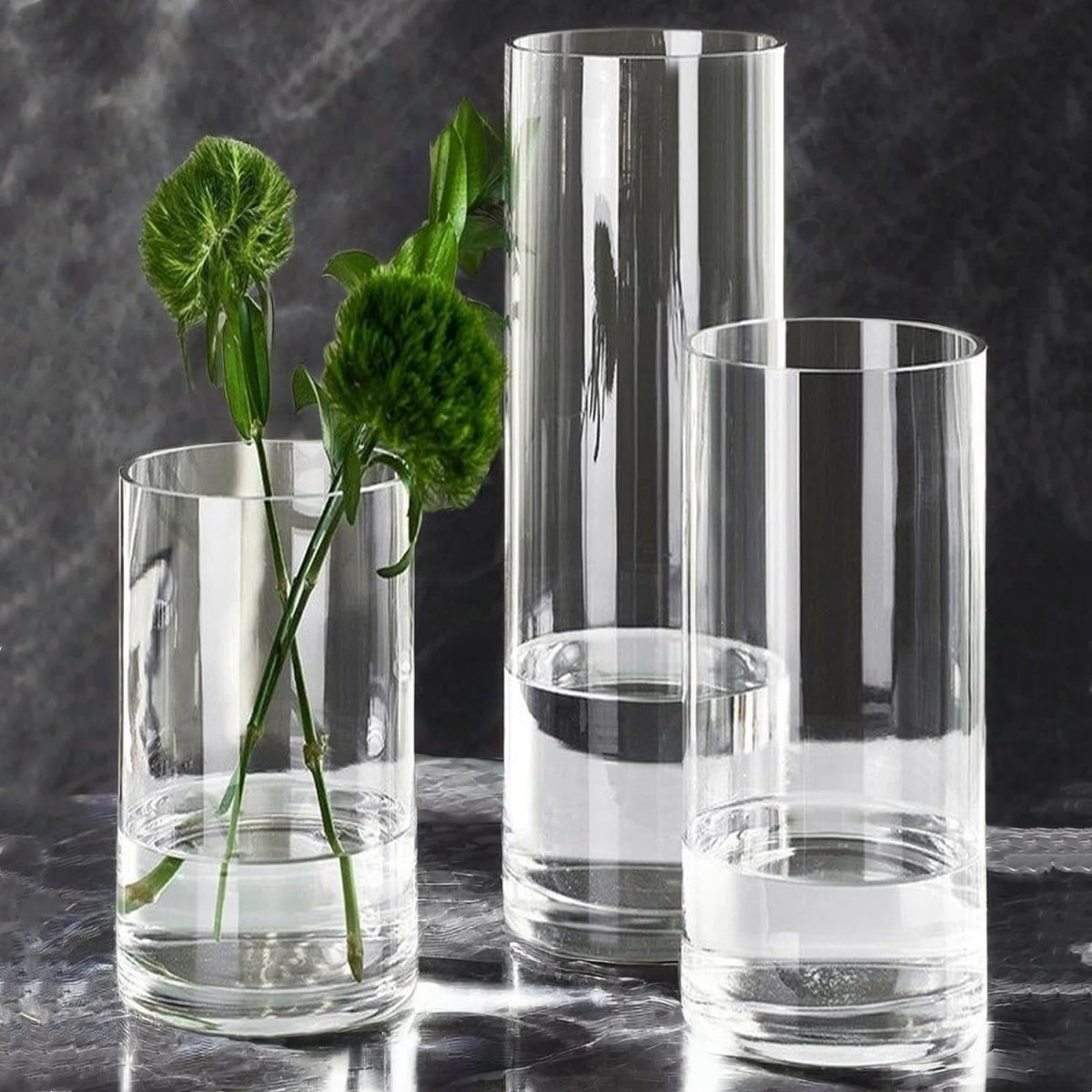 Acrylic Clear Cylinder Flower Vase
