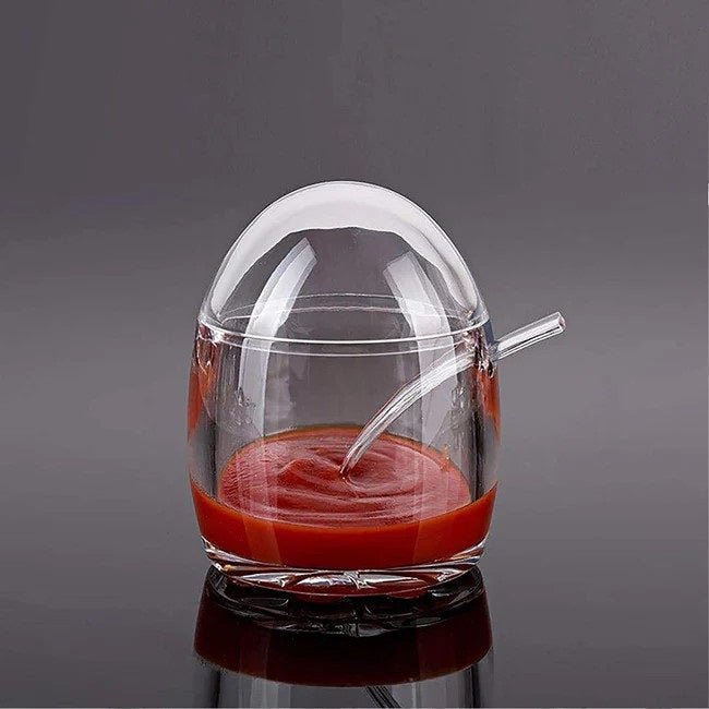 Acrylic Convenient Jam Jar, Clear Seasoning Box