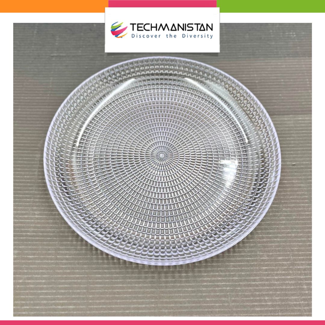 Pack of 6 - Acrylic Round Serving Plate